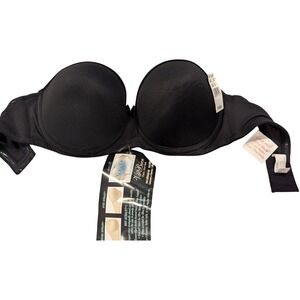 Va Bien Ultra Lift Strapless Convertible Black Bra Style 1506 Size‎ 32D NWT